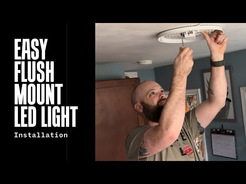Easy DIY LED Installation: Flush Mounted Ceiling Light Fixture