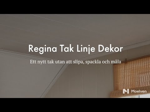 Panelskiva Moelven Regina Tak Linje Dekor Vit S 0500-N 4 st/frp