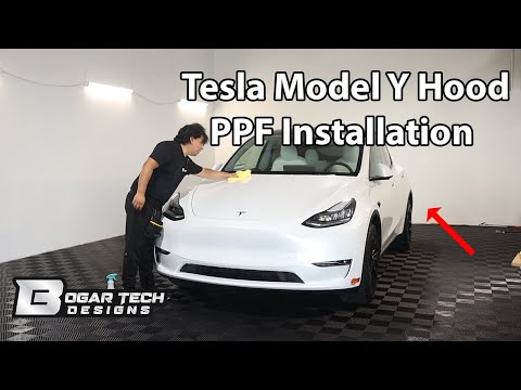 HOW TO INSTALL PAINT PROTECTION FILM (PPF) FOR YOUR TESLA MODEL Y HOOD