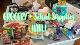 PRE-K 4 SCHOOL SUPPLIES HAUL + WALMART GROCERY HAUL FAMILY OF 4 | BUDGET MEAL IDEAS 2021