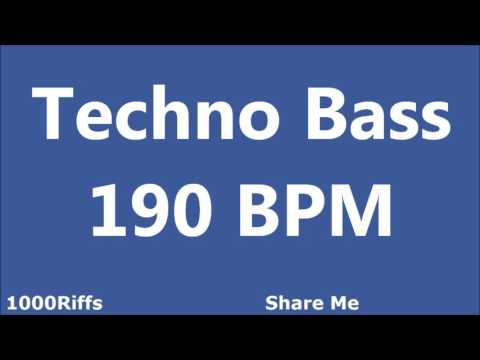 Techno Bass E2 Metronome : 190 BPM