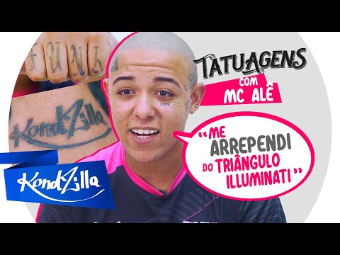 Tatuagens do MC Alê - "Não Paguei Nenhuma!" (KondZilla)