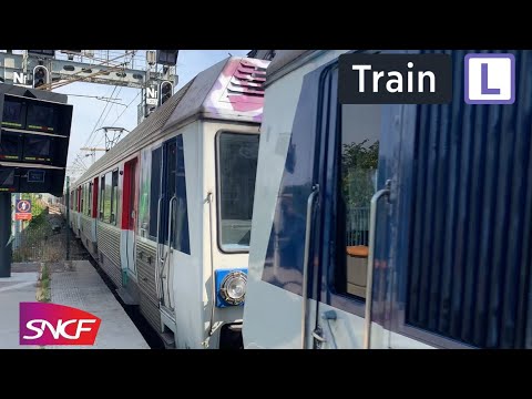( TRANSILIEN Ligne L ) Départ d’un Z6400 PEGE en Gare de Sartrouville
