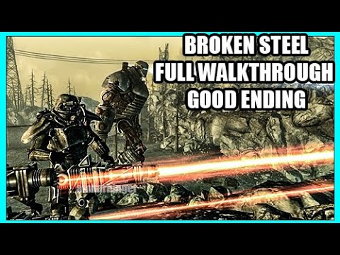 Fallout 3 Broken Steel DLC Full Game Walkthrough Good Ending Enclaved Destroyed