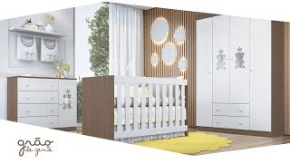 Quarto de Móveis Urso Teddy Realeza | Grão de Gente