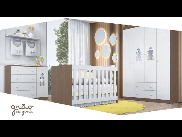 Quarto de Móveis Urso Teddy Realeza | Grão de Gente