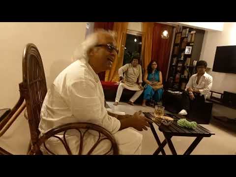 Pt. Nayan Ghosh, singing a song composed by his father Pt. Nikhil Ghosh 