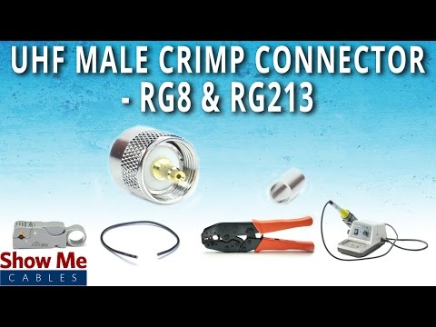 How To Install UHF Male (PL-259) Crimp Connector For RG8 & RG213