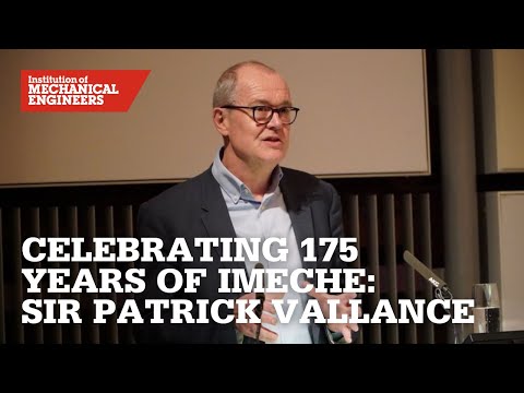 Celebrating 175 Years of IMechE: Sir Patrick Vallance (Lecture)