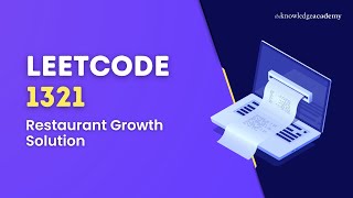 YouTube video 'LeetCode 1321 – Restaurant Growth Solution | SQL | Leetcode Interview Question'