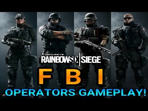 Thermite, Ash, Castle, and Pulse! - F. B. I. Operators gameplay (Rainbow Six Siege)