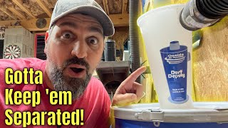 My New Dust Deputy Separation Cyclone! Sawdust doesn't have a chance anymore!