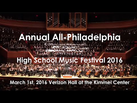 All City Orchestra, Band & Chorus - March 1 2016, Verizon Hall, the Kimmel Center