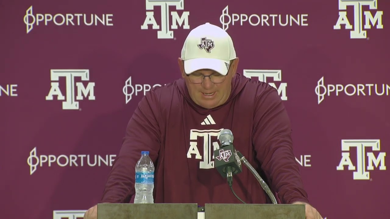 Texas A&M coach Mike Elko looks back at ND loss, ahead to McNeese