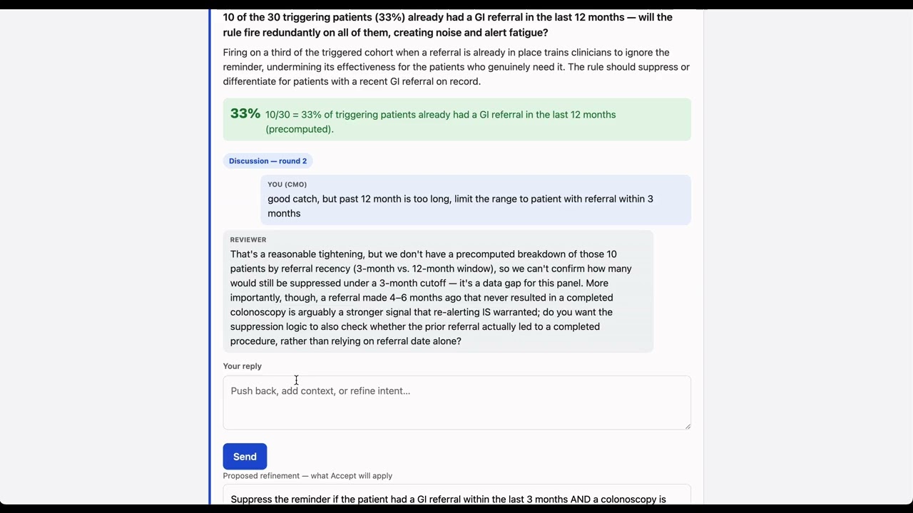 Clinical Decision Support Composer project preview