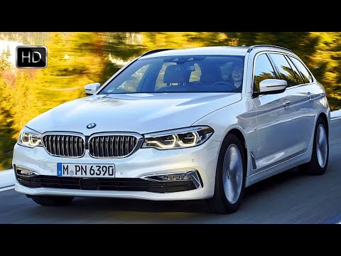 2018 BMW 5-Series 520d Touring Design Overview & Driving Footage HD