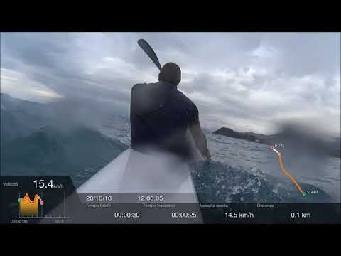 2 metri di scirocco a Sestri Levante Surfski