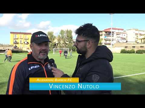 BARRESE F.C. Vs Stabia Friends: 3-1 - Intervista Mister Nutolo