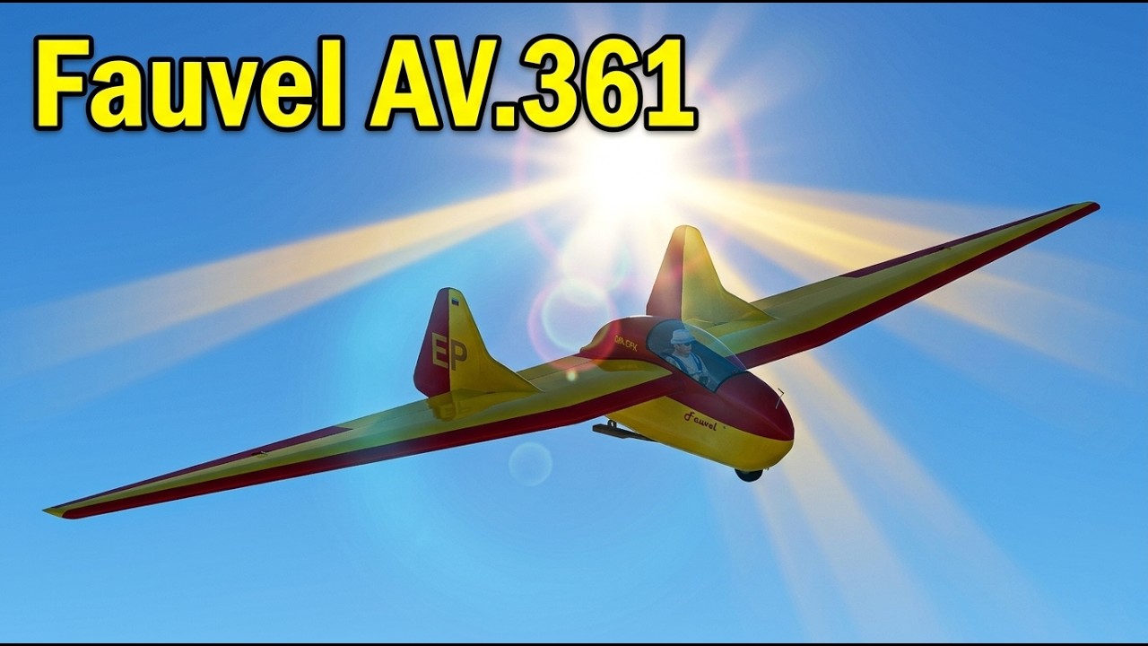 Condor 3 Soaring Simulator // Fauvel AV.361 // Hangar Update 8