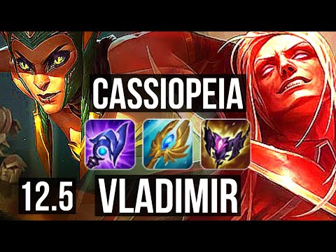 CASSIOPEIA vs VLADIMIR (MID) | 11/1/8, 800+ games, Legendary | EUW Master | 12.5