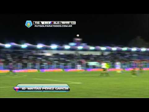 Gol de Pérez García. Tigre 1 vs. San Lorenzo 1. Fecha 10. Torneo Final 2014. FPT
