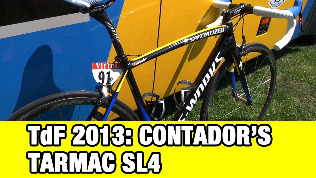 Tour de France 2013: Alberto Contador's Specialized Tarmac SL4 - YouTube