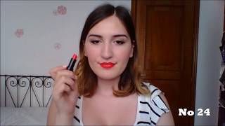 Golden Rose Velvet Matte Lipstick Swatches