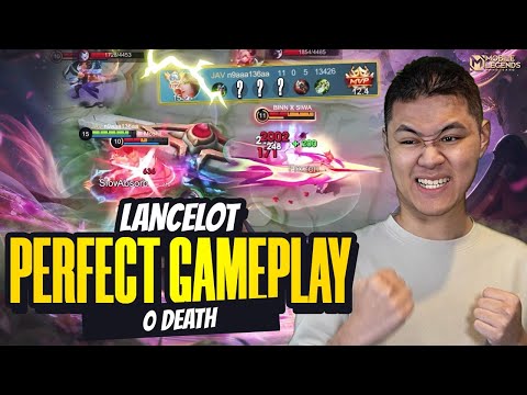 LANCELOT JEJE PERFECT GAMEPLAY ZERO DEATH PATTERN FARMING LANCAR - Mobile Legends