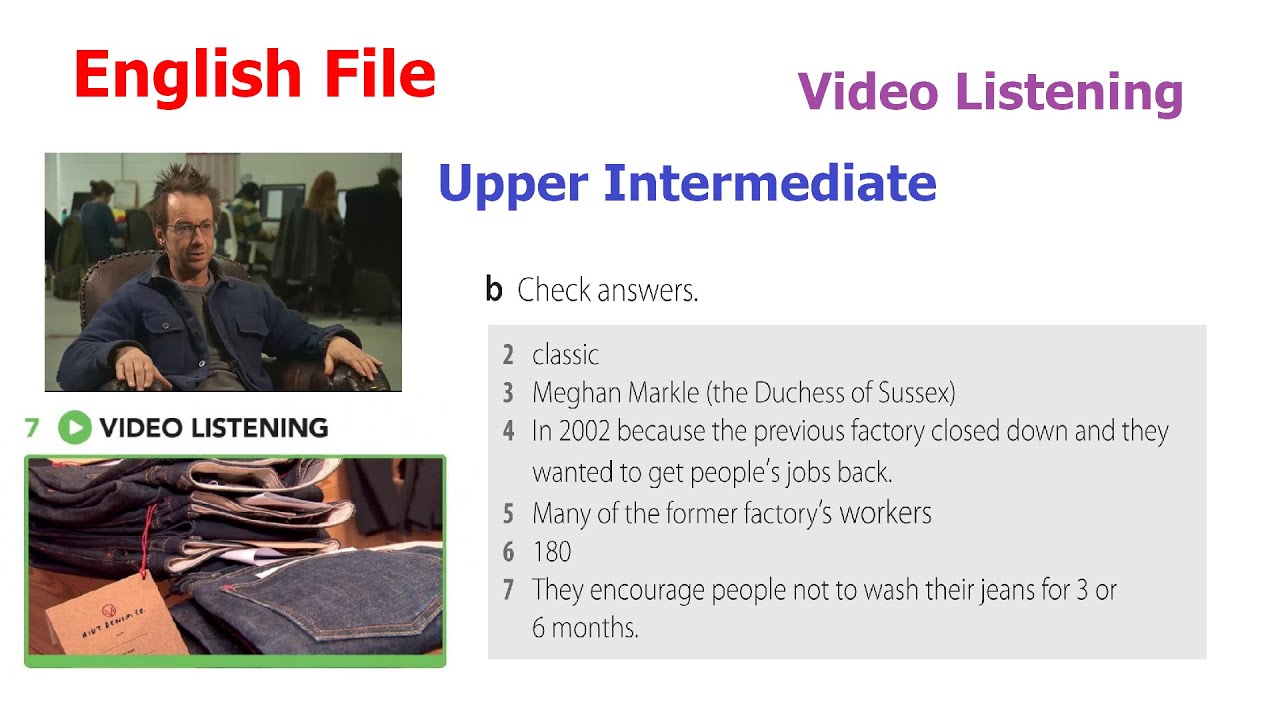 English File, Upper Intermediate, 2B, Video listening, Hiut Jeans