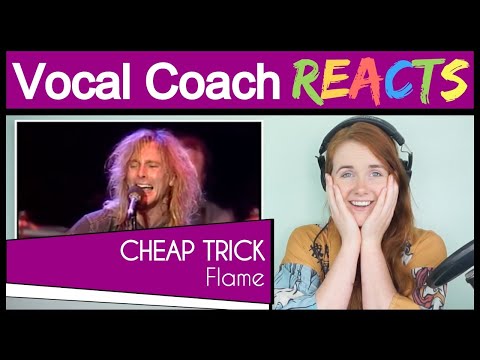 Vocal Coach reacts to Cheap Trick - The Flame (Robin Zander Live)