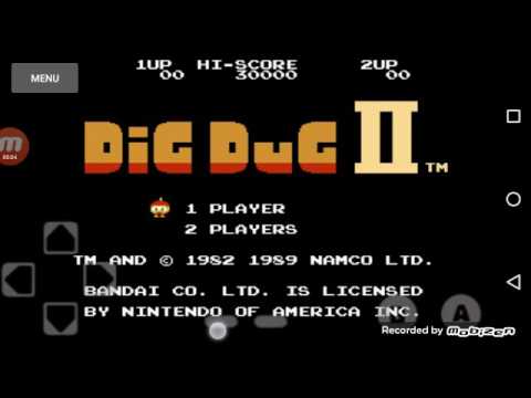 Dig Dug 2 NES Gameplay