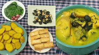 Snails braised with banana and bean curd - a hometown dish, a specialty of Northern Vietnam.