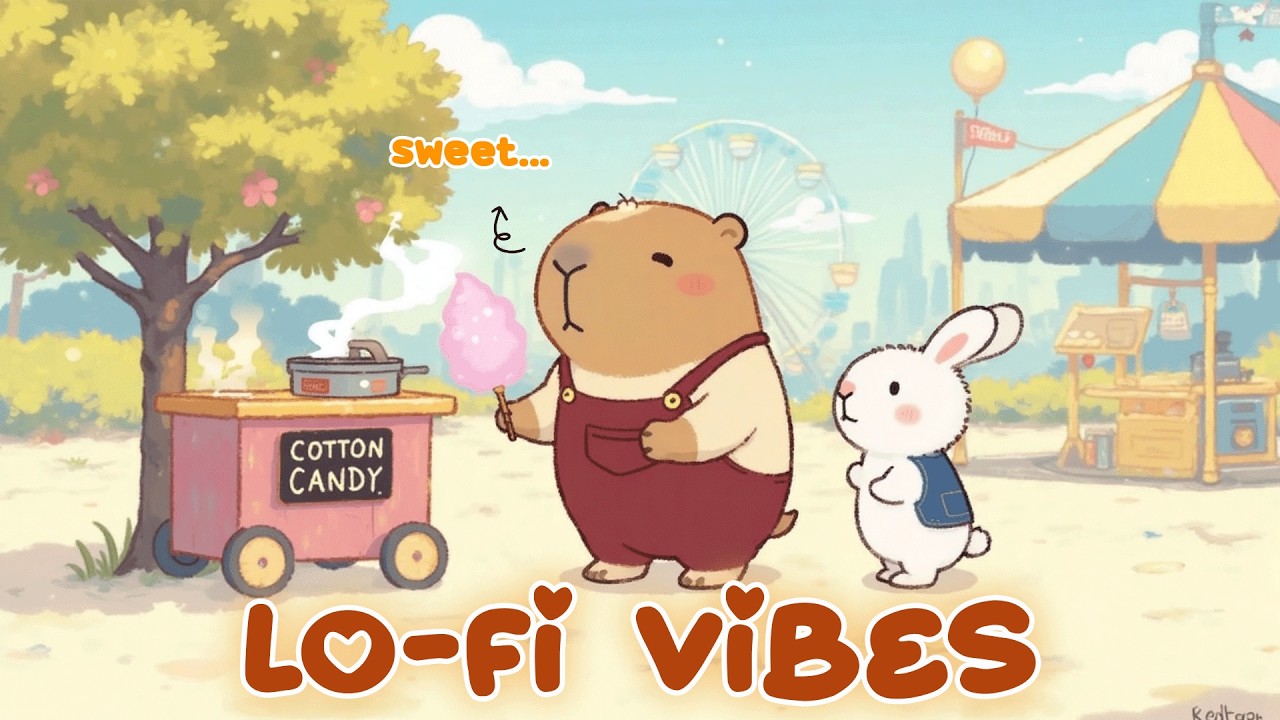 A Slow Day in the Park with Capybara 🌼🌿 | Relaxing Lofi Beats to Help You Unwind