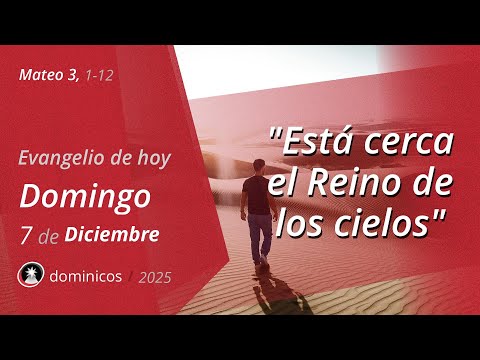 Evangelio de Hoy Domingo 7 Diciembre 2025 - Mateo 3, 1-12 | Dominicos