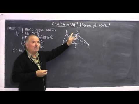1/2 Lectia 680 - Trapezul isoscel Paralelogramul Rombul Triunghiul echilateral - Tema Clasa 7