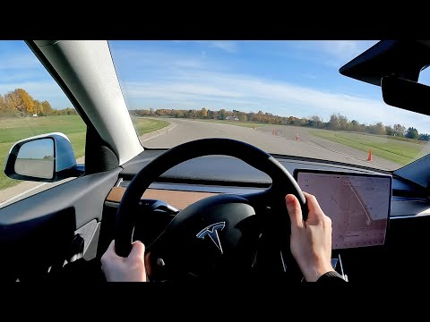 2021 Tesla Model Y SR - POV Track Drive (Gingerman Raceway)