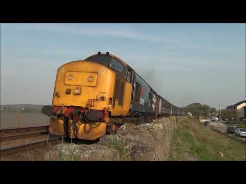 37402 departing Arnside. 21/04/18.