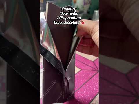 Cadbury Bournville 70% premium dark chocolate 🍫 #bournville #chocolate #asmr #unwrapping #tasty