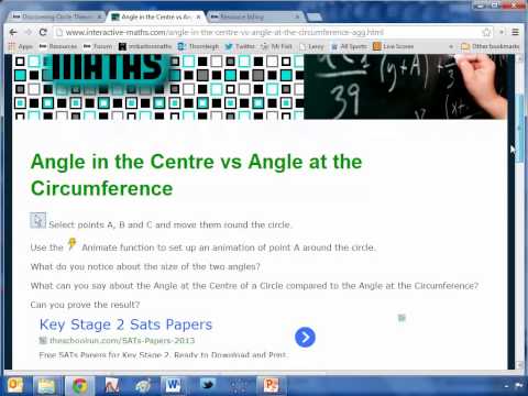 Maths ROTW 17 - Discovering Circle Theorems
