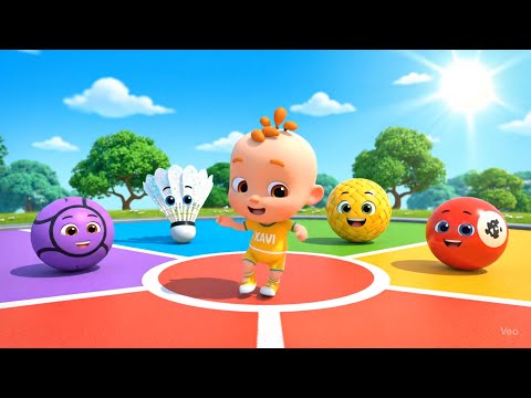 Sport Balls Kids Song +More Nursery Rhymes & Baby Songs Compilation | Xavi and Anna Sport Balls
