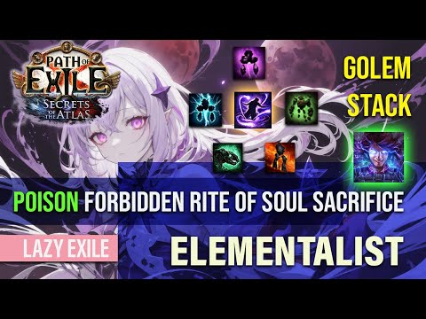 [PoE 3.26] Poison Forbidden Rite of Soul Sacrifice Elementalist | Budget Risk Farmers Build Guide