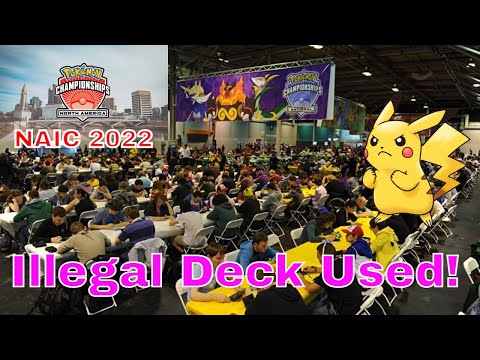 Pokémon NAIC 2022 Tournament - Player Matthew Verive gets away with using JUMBO card deck! w/video!