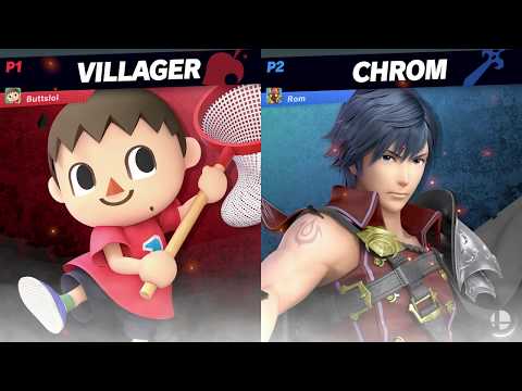 Villager (Buttslol) Vs. Chrom (Rom) Super Smash Bros. Ultimate ver. 1.2.1