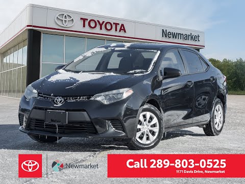2016 Toyota Corolla 4dr Sdn Auto CE for sale at Newmarket Toyota in Newmarket, ON
