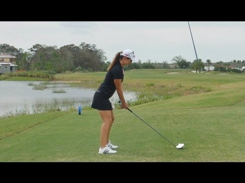 GOLF SWING 2012 - BEATRIZ RECARI DRIVER - DTL & SLOW MOTION (BALL FLIGHT) HQ 1080p HD