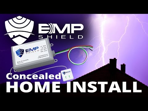 Concealed EMP Shield Installation - Home Electromagnetic Pulse and Lightning Protection