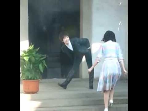 Victoria cute moment @ filming