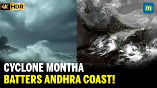 Cyclone Montha Makes Landfall in Andhra Pradesh | Trees Uprooted, Power Lines Hit | IMD Update | 4K