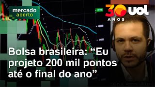 Projeção é de que a Bolsa deve bater 200 mil pontos até o final do ano, analisa economista