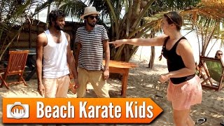 Sri Lanka 20: BEACH KARATE KIDS (Tangalle)